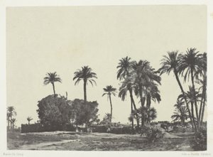 Vesnice Hamameh, Horní Egypt od Maxime Du Camp