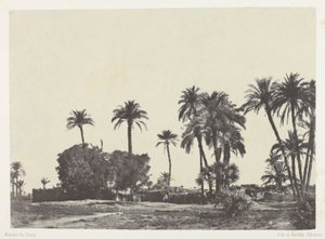 Vesnice Hamameh, Horní Egypt od Maxime Du Camp