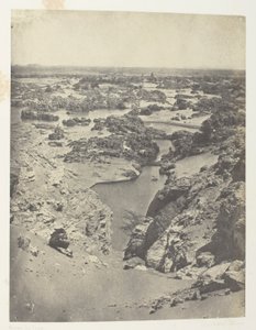 Vue Cavalière De La Seconde Cataracte; Nubie, deska 111 z alba "Egypte, Nubie, Palestine et Syrie" (1852) od Maxime Du Camp