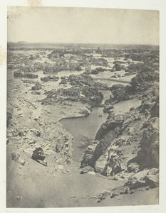 Cavalier View of the Second Cataract, Nubia, 184951, tištěno 1852. od Maxime Du Camp