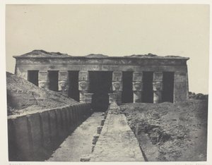 Celkový pohled, Velký chrám Dendera (Teutyres), Horní Egypt od Maxime Du Camp