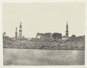 General View, Girgeh, Horní Egypt, 184951, tištěno 1852. od Maxime Du Camp