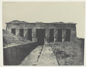 Celkový pohled, Velký chrám Dendera (Teutyres), Horní Egypt od Maxime Du Camp