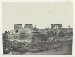 Pohled z jihozápadního úhlu, Philoe, Nubia, 184951, tištěno 1852.