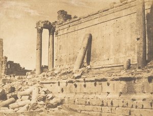 Pohled na Jupiterův chrám v Baâlbek Heliopolis, 15. září 1850. od Maxime Du Camp