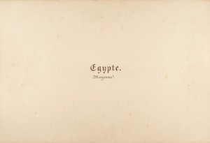 Egypt, Núbie, Sýrie: Krajiny a památky, 1849-50. od Maxime Du Camp