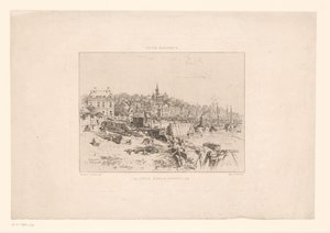 Gezicht op de Haven van Trouville Starý přístav v Trouville (název na objektu) Elegantní život (název série na objektu)