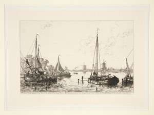A Zaandam, Hollande (V Zaandam, Holandsko) od Maxime Lalanne