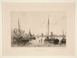 A Zaandam, Hollande (V Zaandam, Holandsko) od Maxime Lalanne