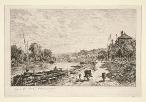 Bords de la Seine (Břehy Seiny) od Maxime Lalanne