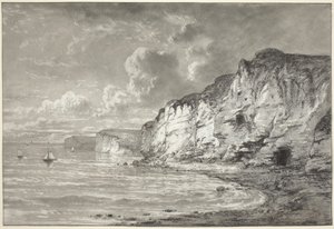 Útesy podél pobřeží Normandie od Maxime Lalanne