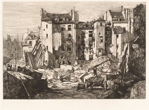 Demolice pro otevření rue des Ecoles od Maxime Lalanne