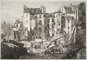 Demolice pro otevření Rue des Écoles od Maxime Lalanne