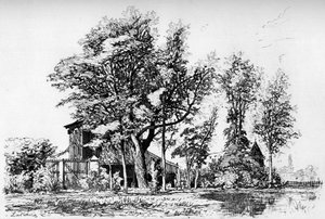 Les Acacias, c1850-1895 1924 od Maxime Lalanne