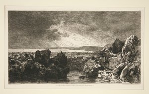 Černé skály poblíž Trouville (odliv) od Maxime Lalanne