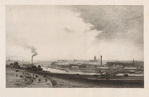 Paříž v roce 1867, Pohled z Trocadera, 1867. od Maxime Lalanne