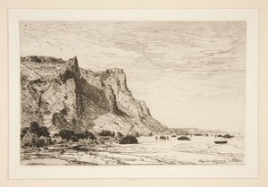 Pláž černých krav? Villers (Calvados) (Pláž černých krav ve Villiers [Cavaldos]) od Maxime Lalanne