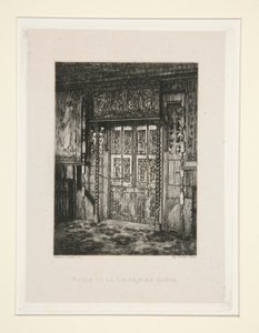 Porte de la galerie de ch?ne (Dveře dubové galerie), pl. 8 z apartmá Chez Victor Hugo (Victor Hugo od Maxime Lalanne