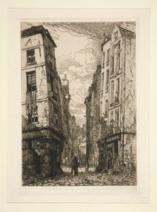 Rue des Marmousets (Stará Paříž) od Maxime Lalanne
