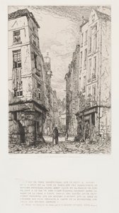 Rue des Marmosets Stará Paříž, 1862. od Maxime Lalanne