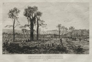 Umělecké vzpomínky na obléhání Paříže: Avenue de Boulogne, Pohled z Porte d