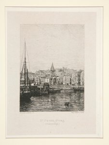 St. Peter-Port, Guernsey, pl. 1 z apartmá Chez Victor Hugo (Victor Hugo od Maxime Lalanne