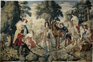 Odpočívej v lese Anglické jachty (název série) od Maximiliaan van der Gucht