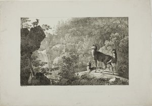 Jelen a kamzík od Maximilian Josef Wagenbauer