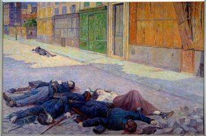 Ulice Paříže v květnu 1871 nebo Komuna od Maximilien Luce