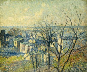 Ze střech; Sur les Toits, 1890-95 od Maximilien Luce