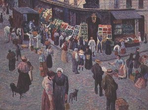 Rue des Abbesses od Maximilien Luce