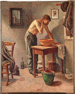 Muž, který se myje (olej na plátně) od Maximilien Luce