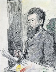 Portrét Georgese Seurata od Maximilien Luce