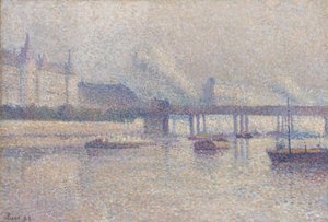Břehy řeky Seiny v Paříži, 1893 od Maximilien Luce