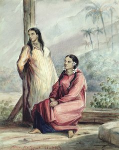 Dvě tahitské ženy, kolem 1841-48