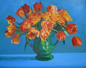 Zářivá kytice tulipánů od Maxine Shore