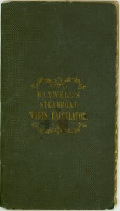 Steamboat Wages Calculator, publikoval Maxwell and Co., Louisville, Kentucky, 1. listopadu 1857 od Maxwell and Company