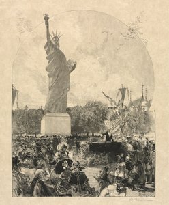 Liberty Enlightening the World, kterou Američané nabídli městu Paříž, 1885. od May 30 Publiished in Le Monde