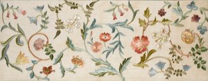 A Garden Piece, 1938 (výšivka, vlna a hedvábí na plátně) od May Morris