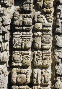 Stele A, Plaza of Ceremonies, 731 našeho letopočtu od Mayan