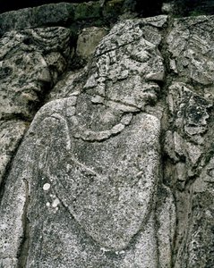 Stéla v domě A, terasa 2 v paláci od Mayan