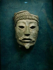 Pohřební maska, Comalcalco, Tabasco, Mexiko (štuk) od Mayan Mayan
