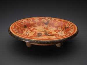Stativová deska s Bohem N a Coatimundisem, 600-900 AD (keramika) od Mayan Mayan