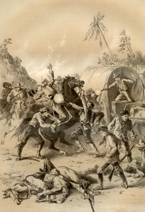 Zlatý doprovod napaden bushrangers, Austrálie, 1879