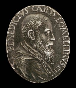 Benedetto Lomellini z Janova, 1517-1579, kardinál 1565 [avers]. od Medallist T.R.