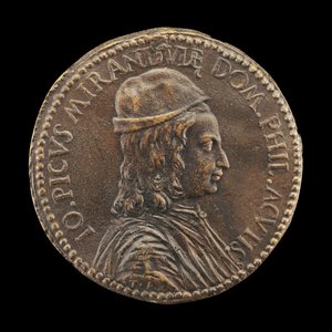 Giovanni Pico della Mirandola, 1463-1494, filozof a básník. od Medallist T.R.