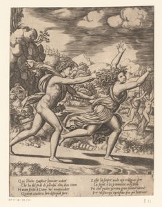 Apollo pronásleduje Daphne Příběh Apolla a Daphne (název série)
