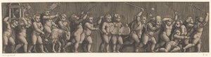 Frisian s průvodem putti od Meester van de Dobbelsteen