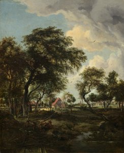 Farma ve slunečním světle, 1668. od Meindert Hobbema