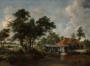 Vodní mlýn s velkou červenou střechou, 166265.